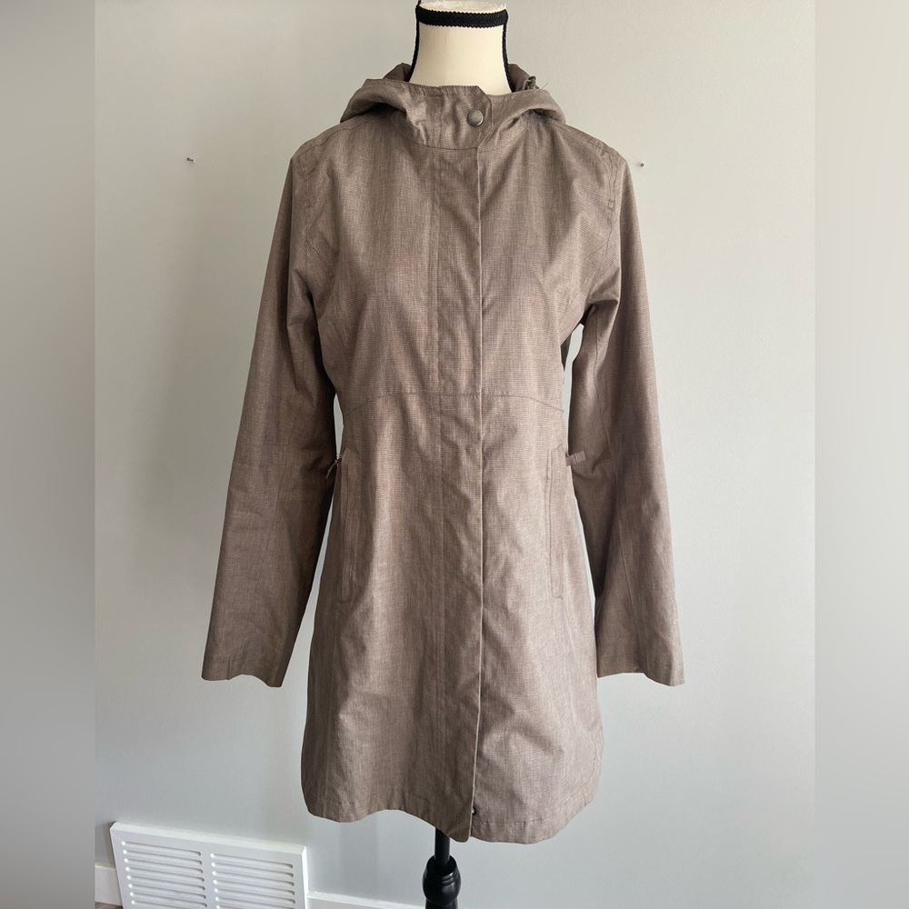 Eddie Bauer rain coat/Trench with double zipper